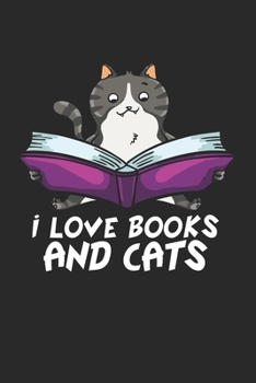 Katze Buch Notizbuch: Katze Lesen Notizbuch für Bücher Liebhaber / Notizheft / Notizblock A5 (6x9in) Dotted Notebook / Punkteraster / 120 gepunktete Seiten (German Edition)