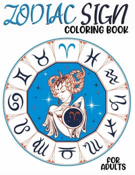 Paperback Zodiac Sign Coloring Book for Adults: Relaxing Book