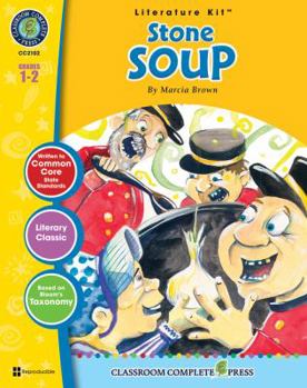Paperback A Literature Kit for Stone Soup, Grades 1-2 [With 3 Overhead Transparencies] Book