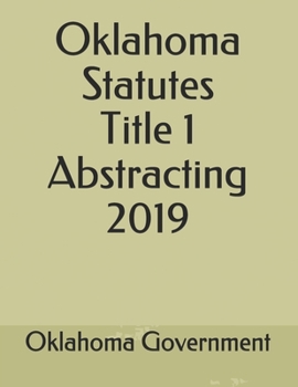 Oklahoma Statutes Title 1 Abstracting 2019