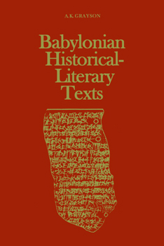 Paperback Babylonian Historical-Literary Texts Book
