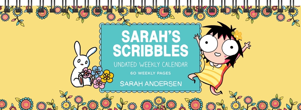 Calendar Sarah's Scribbles Undated Weekly Desk Pad Calendar Book