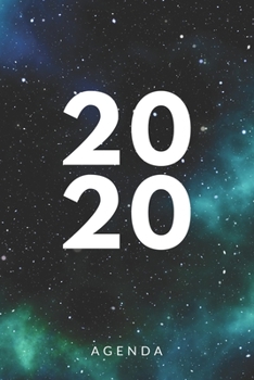 Agenda 2020: Agenda para todo el año 2020, semana vista, planificador mensual y semanal, tapa blanda, diseño cielo estrellado espacio (Spanish Edition)