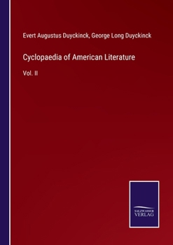 Paperback Cyclopaedia of American Literature: Vol. II Book