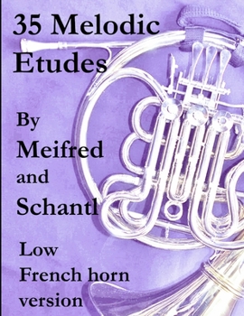 Paperback 35 Melodic Etudes, Low French Horn Version Book