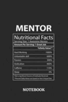 Nutritional Facts Mentor Awesome Notebook: 6x9 inches - 110 graph paper, quad ruled, squared, grid paper pages • Greatest Passionate working Job Journal • Gift, Present Idea