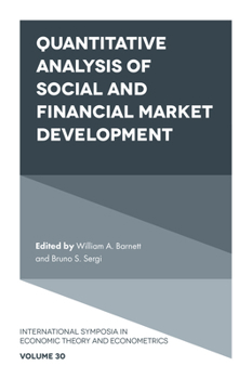 Hardcover Quantitative Analysis of Social and Financial Market Development Book