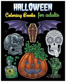 Paperback Halloween Coloring Books For Adults: Gothic Halloween For Relaxation (+100 Pages) Book