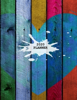 Paperback 2020 Planner: 2020 Weekly & Monthly Planner - 8.5"x11" Book