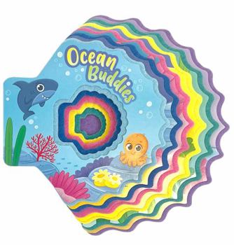 Board book Little Hippo Books Ocean Buddies - Children's Shaped Sensory Board Book with Felt Edges Book