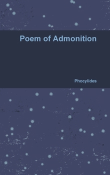Hardcover Poem of Admonition Book