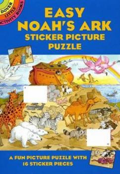 Paperback Easy Noah's Ark Sticker Picture Puzzle Book