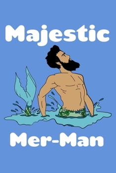 Paperback Majestic Mer Man: Comic Book Notebook Paper Book