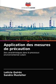 Paperback Application des mesures de précaution [French] Book