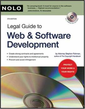 Paperback Legal Guide to Web & Software Development [With CDROM] Book
