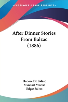 Paperback After Dinner Stories From Balzac (1886) Book