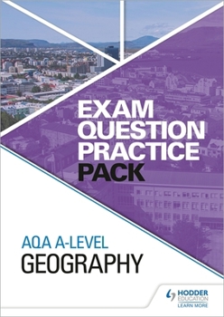 Spiral-bound AQA Alev Geography Exam Quest Practic Pk Book