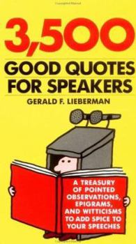 Paperback 3,500 Good Quotes for Speakers Book