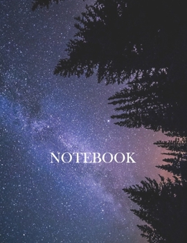 Starry Night Notebook: Quote notebook, Starry Night Notebook, 100 plain pages, large (8.5 x 11 inches)