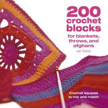 Paperback 200 Crochet Blocks for Blankets, Throws and Afghans Book