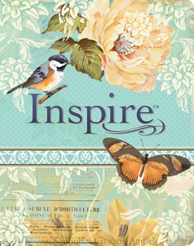 Imitation Leather Inspire Bible Nlt, Filament Enabled (Leatherlike, Vintage Blue/Cream) Book