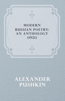 Paperback Modern Russian Poetry: An Anthology (1921) Book