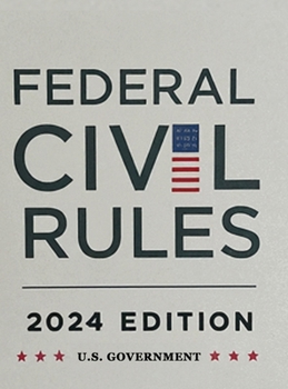 Hardcover Federal Civil Rules Booklet, 2024 Edition Book