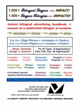 Paperback 1000+ Bilingual Slogans with Impact Instant Bilingual Advertising Handbook Book