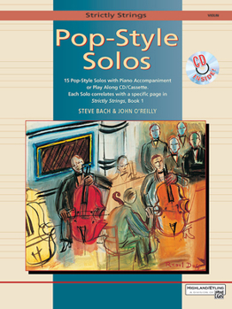 Paperback Strictly Strings Pop-Style Solos: Violin, Book & CD Book