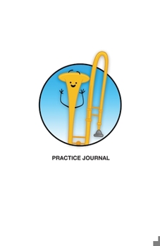 Paperback Brass in Color Notebooks: Practice Journal - Trombone, Blue Book