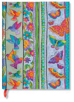 Misc. Hummingbirds & Flutterbyes Ultra Lined Hardcover Journal, 144pg, 120gsm, Laurel Burch Collection by Paperblanks (Playful Creations) Book