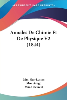 Paperback Annales De Chimie Et De Physique V2 (1844) Book