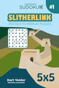 Paperback Sudoku Slitherlink - 200 Easy to Medium Puzzles 5x5 (Volume 1) Book
