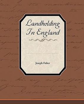 Paperback Landholding in England Book