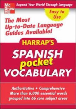 Paperback Harrap's Spanish Pocket Vocabulary Book
