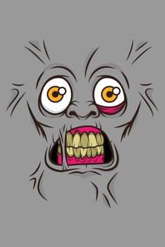 Notebook: Halloween Gift Zombie Face Zombies Dead Trick or Treat Black Lined Journal Writing Diary - 120 Pages 6 x 9