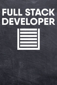 Paperback Full Stack Developer: Web Developer College Ruled Notebook (6x9 inches) with 120 Pages Book