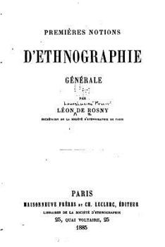 Paperback Premières Notions d'Ethnographie Générale [French] Book