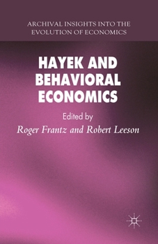 Paperback Hayek and Behavioral Economics Book