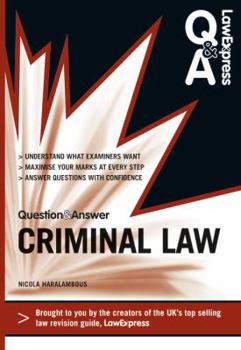 Paperback Criminal Law: Question & Answer Book