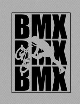 BMX Notebook - College Ruled: 8.5 x 11 - 200 Pages - School Student Teacher Office