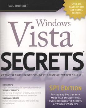 Paperback Windows Vista Secrets SP1 Book
