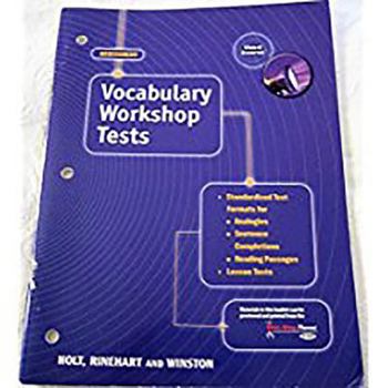 Paperback Vocabulary Workshop Tests 2001 G 10 Book