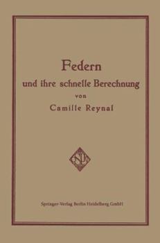 Paperback Federn Und Ihre Schnelle Berechnung [German] Book
