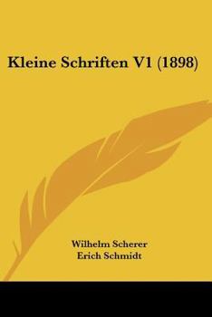 Paperback Kleine Schriften V1 (1898) [German] Book