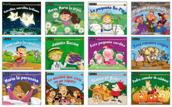 SPANISH Rising Readers Fiction Single-Copy Set: Nursery Rhyme Tales Set 2 (1 copy of 12 titles)