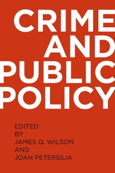 Paperback Crime and Public Policy Book