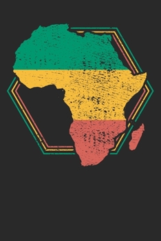 Notebook Journal: Africa Map 6x9 Dot Grid 120 Pages