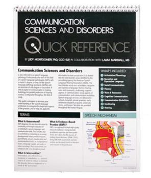Spiral-bound Quick Reference in Communication Sciences and Disorders Book