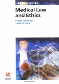 Paperback Lecture Notes: Medical Law and Ethics Book